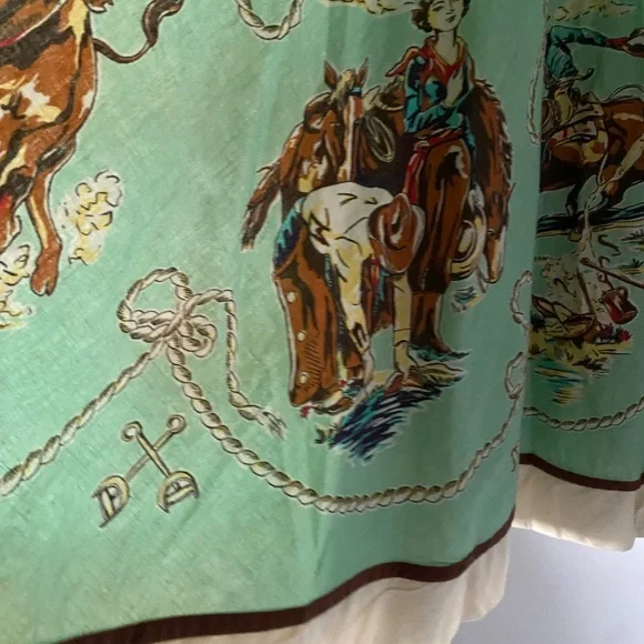 Double D Ranch Mitchell’s Gallery Romantic Western Swirl Skirt SZ L NWT - Picture 13 of 14